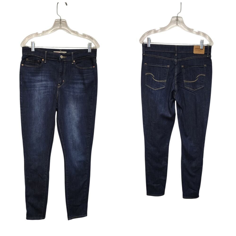 Signature Levi Strauss High Rise Skinny Blue Denim Jeans Size 8/29W